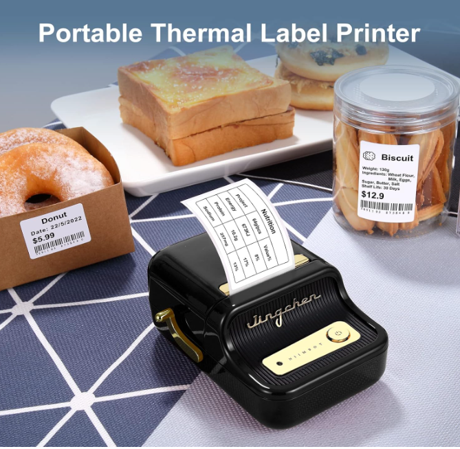 Wireless Thermal Label Printer: Portable Bluetooth Label Maker for Home , Office and small Business