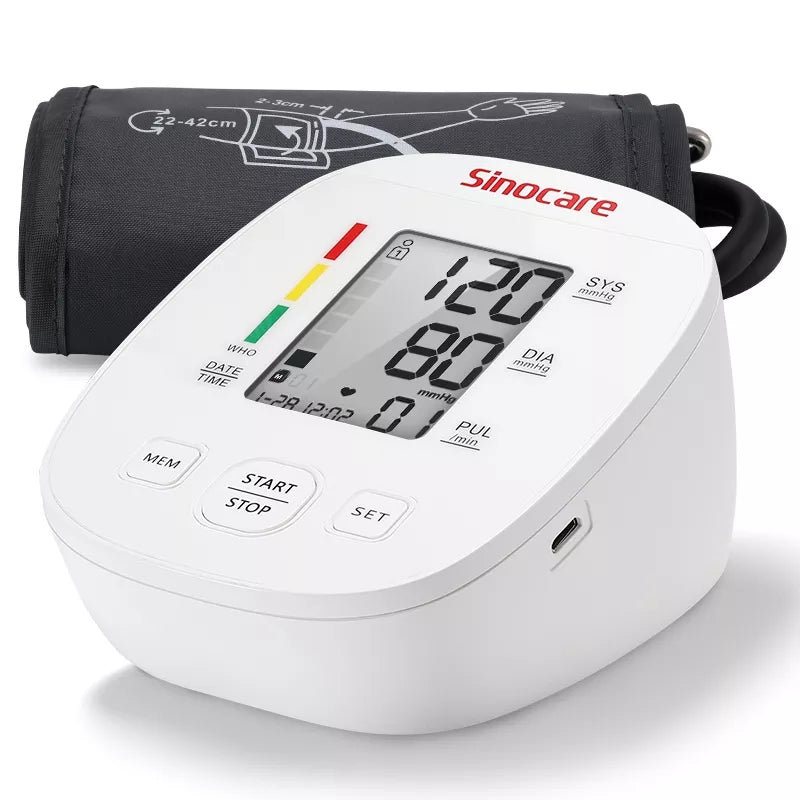 Blood Pressure Monitor for Home Use Upper Arm BP Cuff Machine, Blood Pressure Machines for Home Use with Large Cuff 22-42cm, 2X90 Memory LCD Display