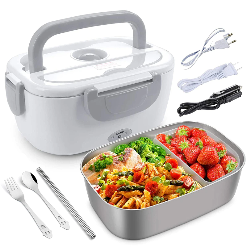 2 in1 Home Electric Thermal Lunch Box Food Heater Warmer