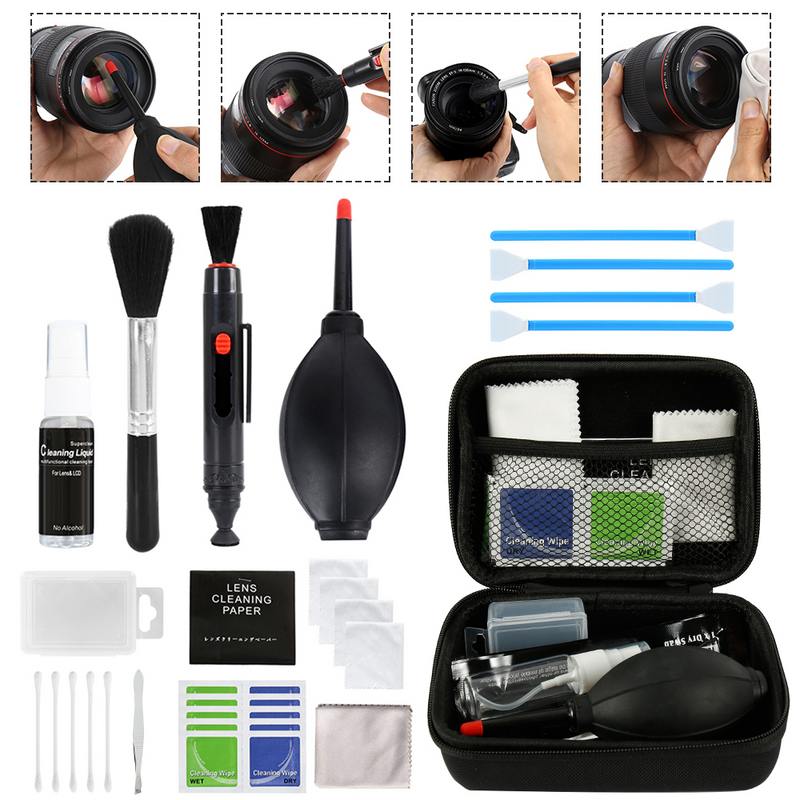 Cleaning kit for camera lens - DSLR Lens Digital Camera Sensor Cleaning Kit 19-46 Pcs