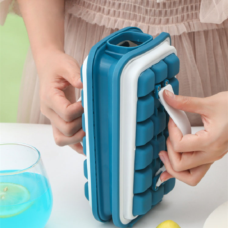Portable Ice Cube Maker Silicone Ice Cube Tray