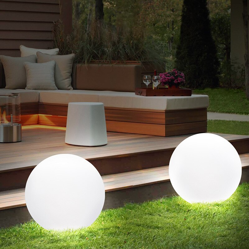 Waterproof LED Outdoor Ball Lamp Rechargeable RGB Floating Sphere