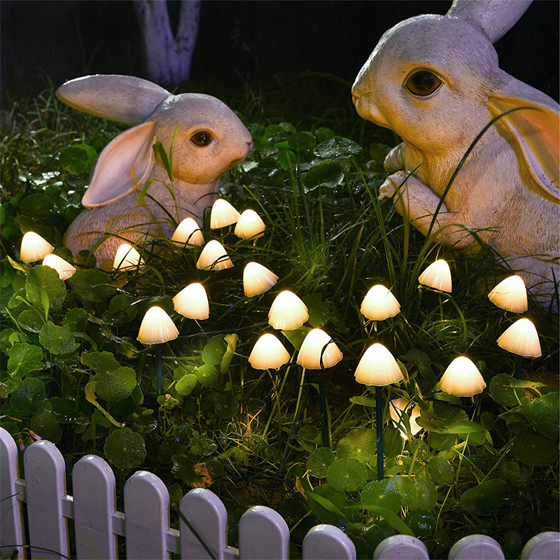 Outdoor Solar Mushroom Lights Waterproof Garden Lights