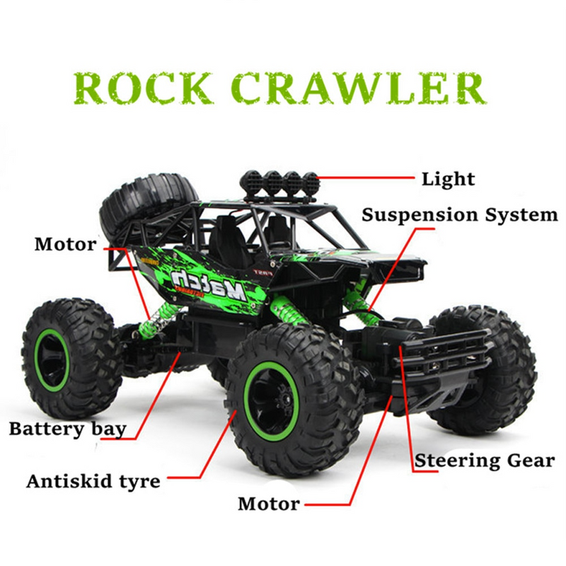 Remote Control Car 4x4 Rock Crawler Monster Truck , RC Car 4x4 All Terrain