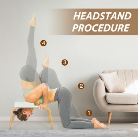 Yoga Headstand Inversion Bench Chair