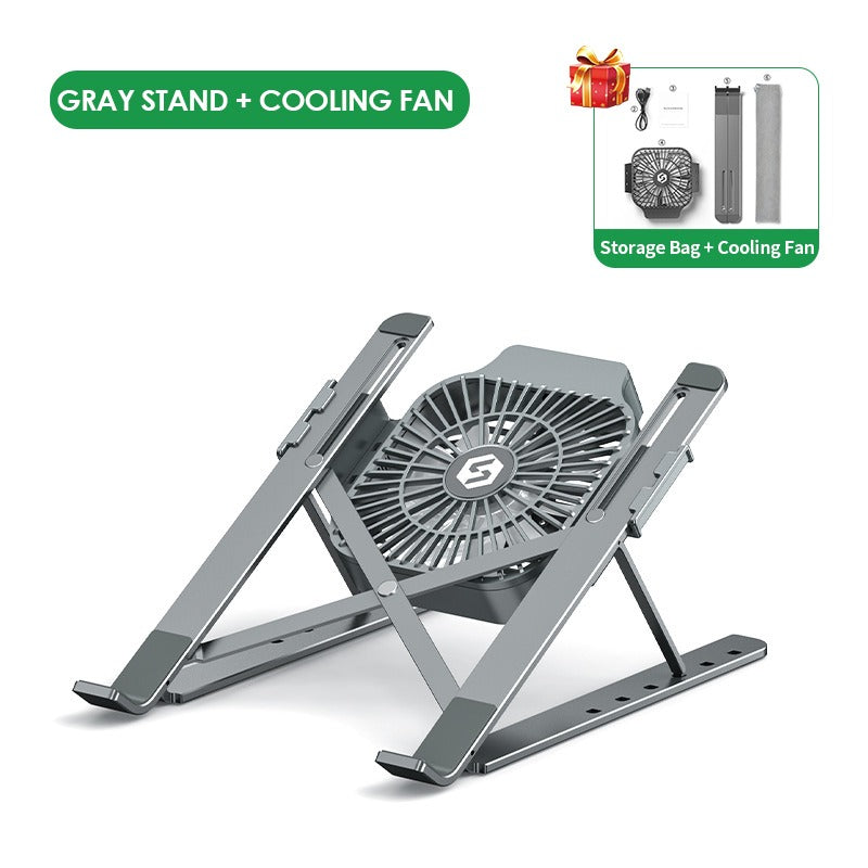 Foldable Laptop Stand With Cooling Fan , Portable Heat Dissipation Cooler