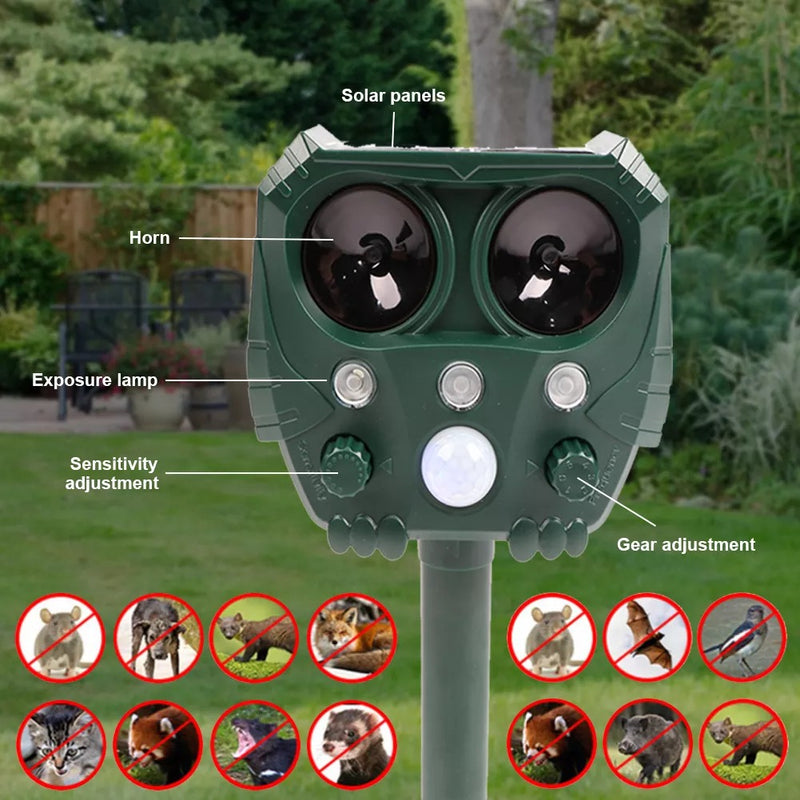 Animal Repeller Solar - Power Motion Activated