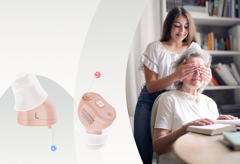 Rechargeable & Invisible Hearing Aid F20D1 , The New Version Stronger Suction Power