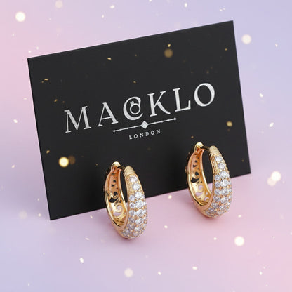 Moissanite Hollow Hoop Earrings – 2ct D Color VVS1, 925 Sterling Silver – The Mayfair Hollow | Macklo London