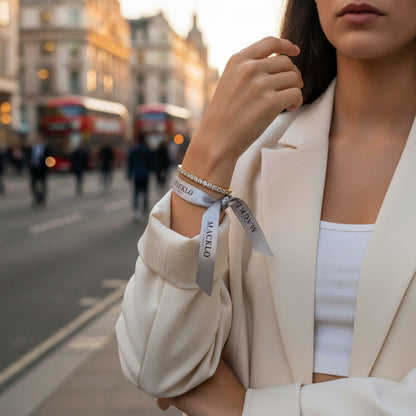 Moissanite Tennis Chain Bracelet 5.6ct 3mm – 14K Gold Plated 925 Silver – The Mayfair Tennis Chain | Macklo London