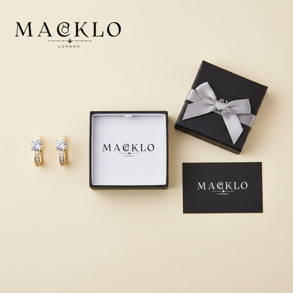 Moissanite U-Shaped Hoop Earrings 2ct D Color VVS1 – 925 Sterling Silver – The Mayfair U Hoops | Macklo London