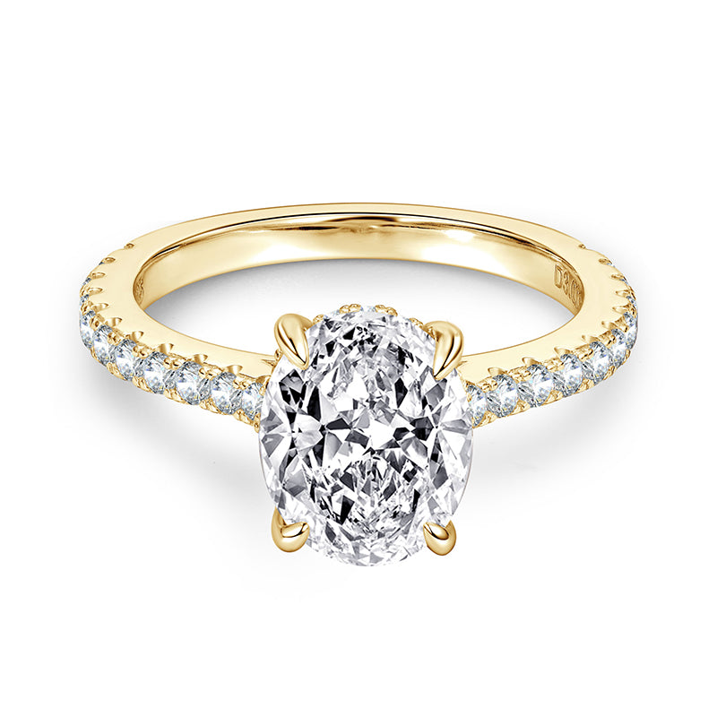 Moissanite Oval Eternity Band – 3ct D Color VVS1, 925 Sterling Silver – The Belgravia Eternity | Macklo London