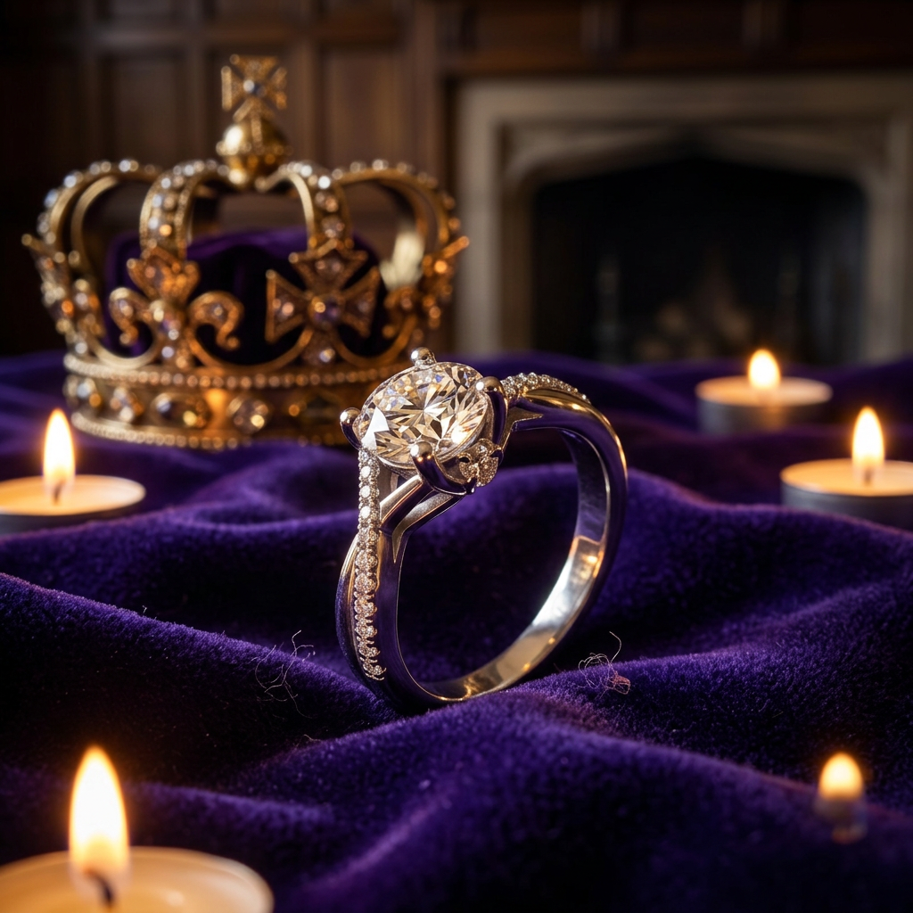 The Mayfair Twist Ring – 1ct Moissanite, 925 Sterling Silver, 18K White Gold Plated | Macklo London