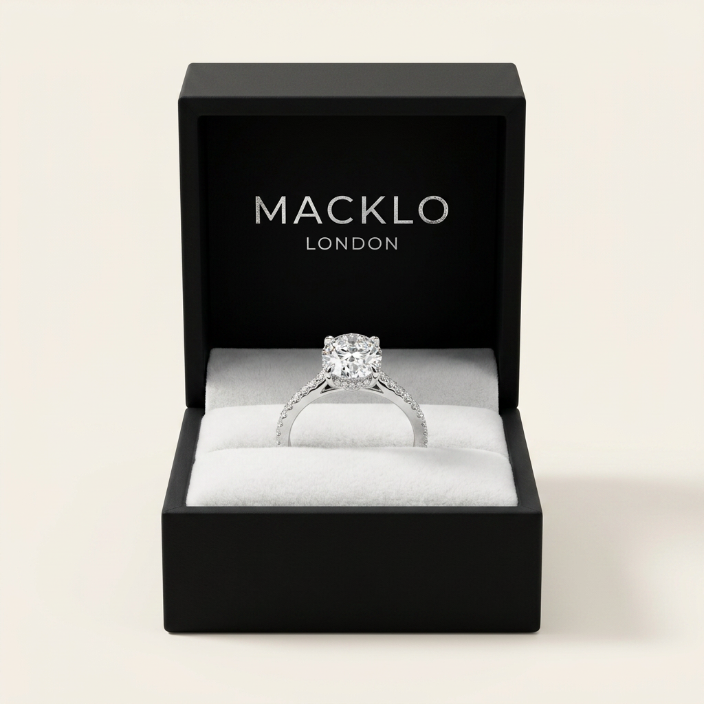 Moissanite Oval Eternity Band – 3ct D Color VVS1, 925 Sterling Silver – The Belgravia Eternity | Macklo London