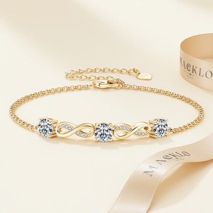 Moissanite Paperclip Bracelet – 5mm D Color VVS1, 925 Sterling Silver – The Mayfair Paperclip | Macklo London