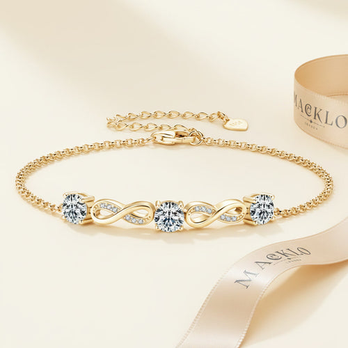 Moissanite Paperclip Bracelet – 5mm D Color VVS1, 925 Sterling Silver – The Mayfair Paperclip | Macklo London