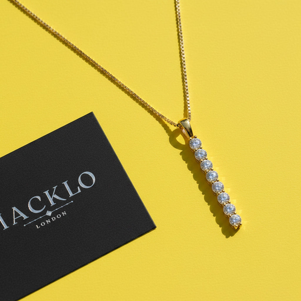 Moissanite Bar Necklace 2ct – 925 Sterling Silver – The Mayfair Bar  Macklo London