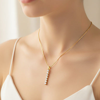 Moissanite Bar Necklace 2ct – 925 Sterling Silver – The Mayfair Bar  Macklo London