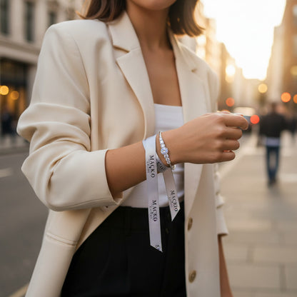 Moissanite Cuff Bracelet 3ct Sparkling – 925 Sterling Silver – The Mayfair Cuff | Macklo London