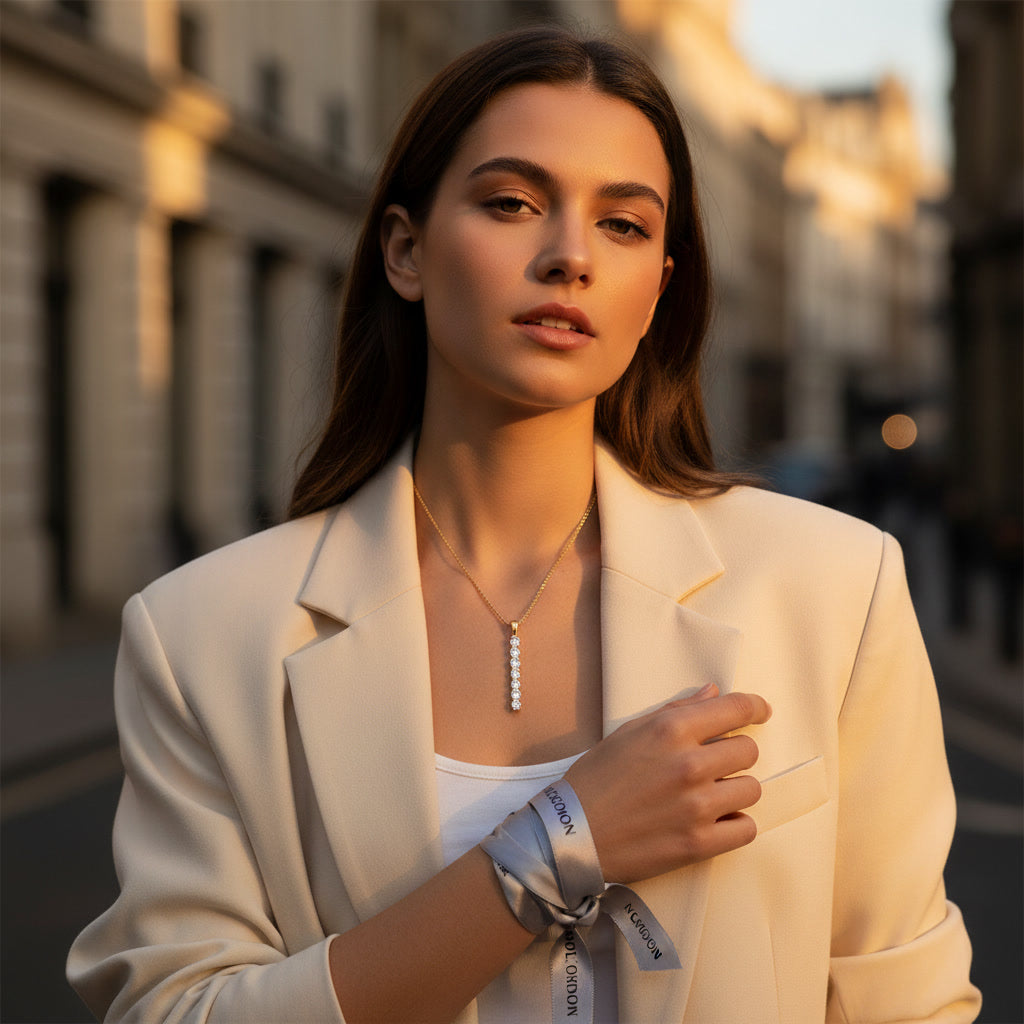 Moissanite Bar Necklace 2ct – 925 Sterling Silver – The Mayfair Bar  Macklo London