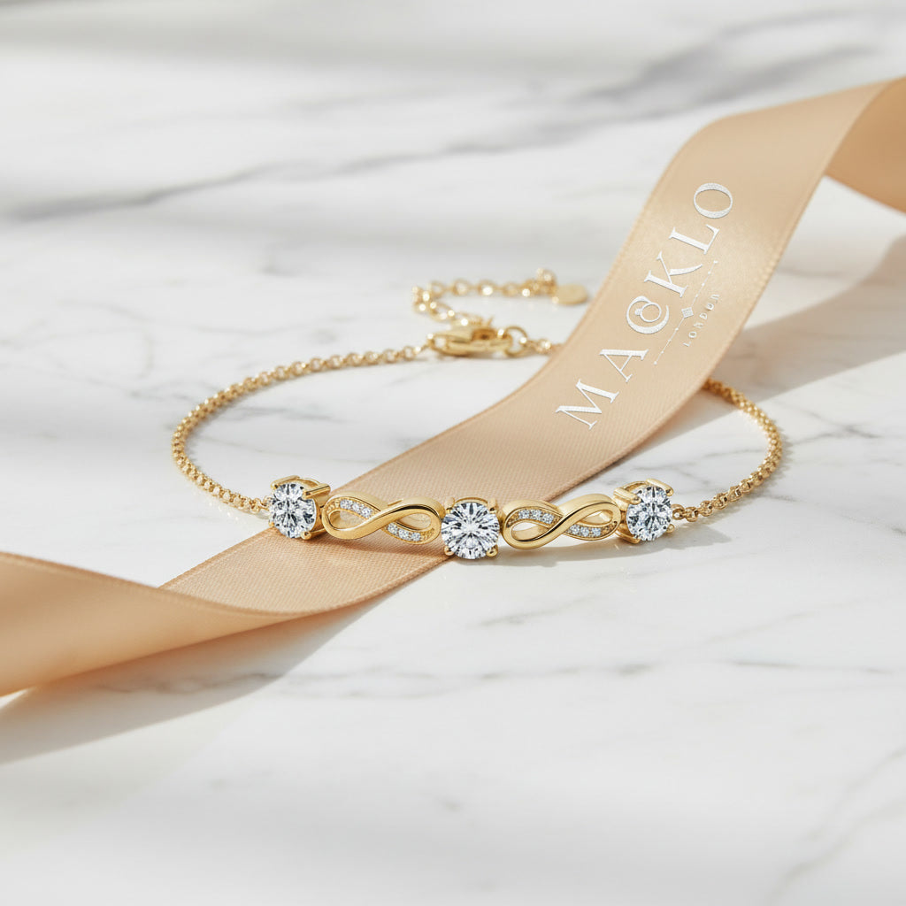 Moissanite Paperclip Bracelet – 5mm D Color VVS1, 925 Sterling Silver – The Mayfair Paperclip | Macklo London