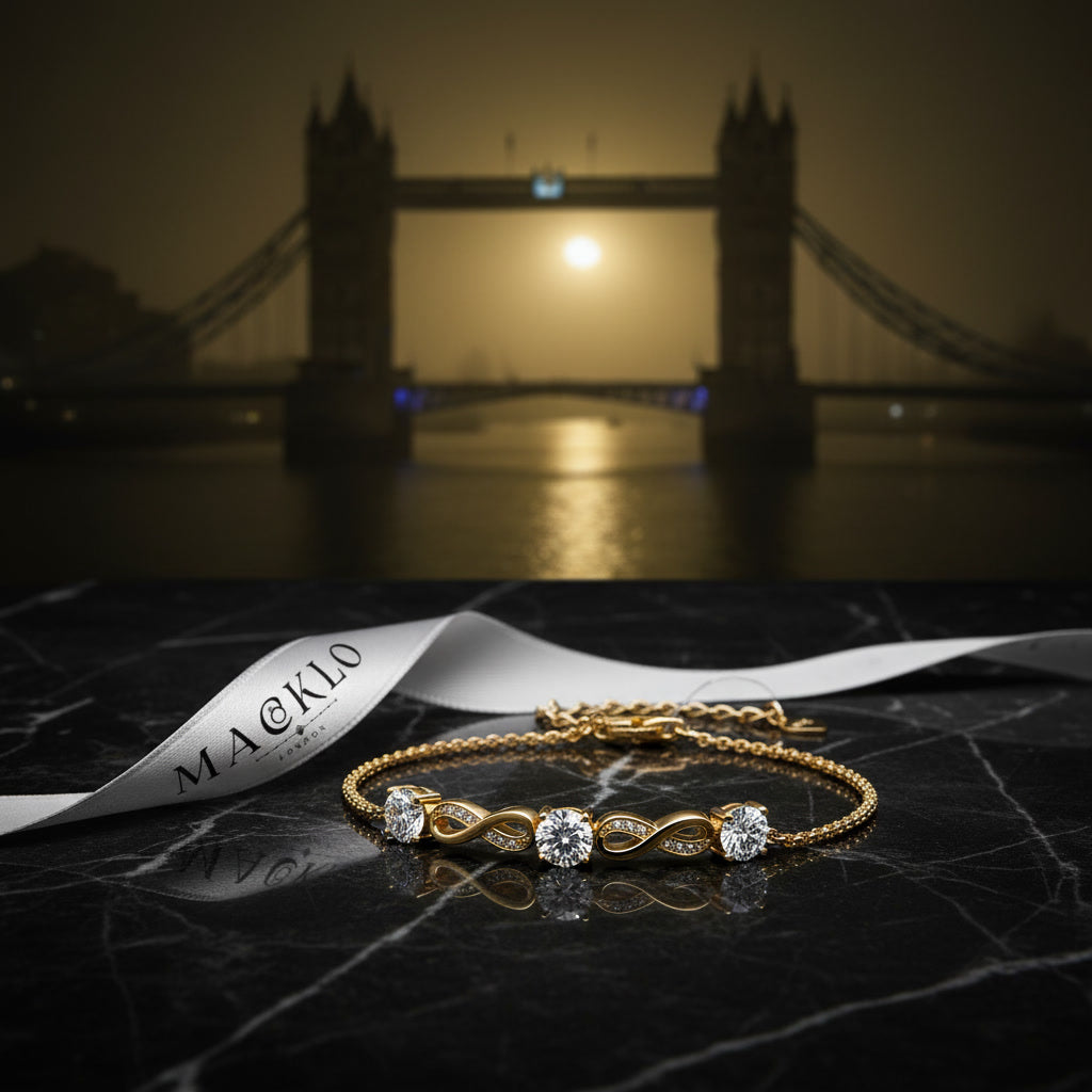 Moissanite Paperclip Bracelet – 5mm D Color VVS1, 925 Sterling Silver – The Mayfair Paperclip | Macklo London