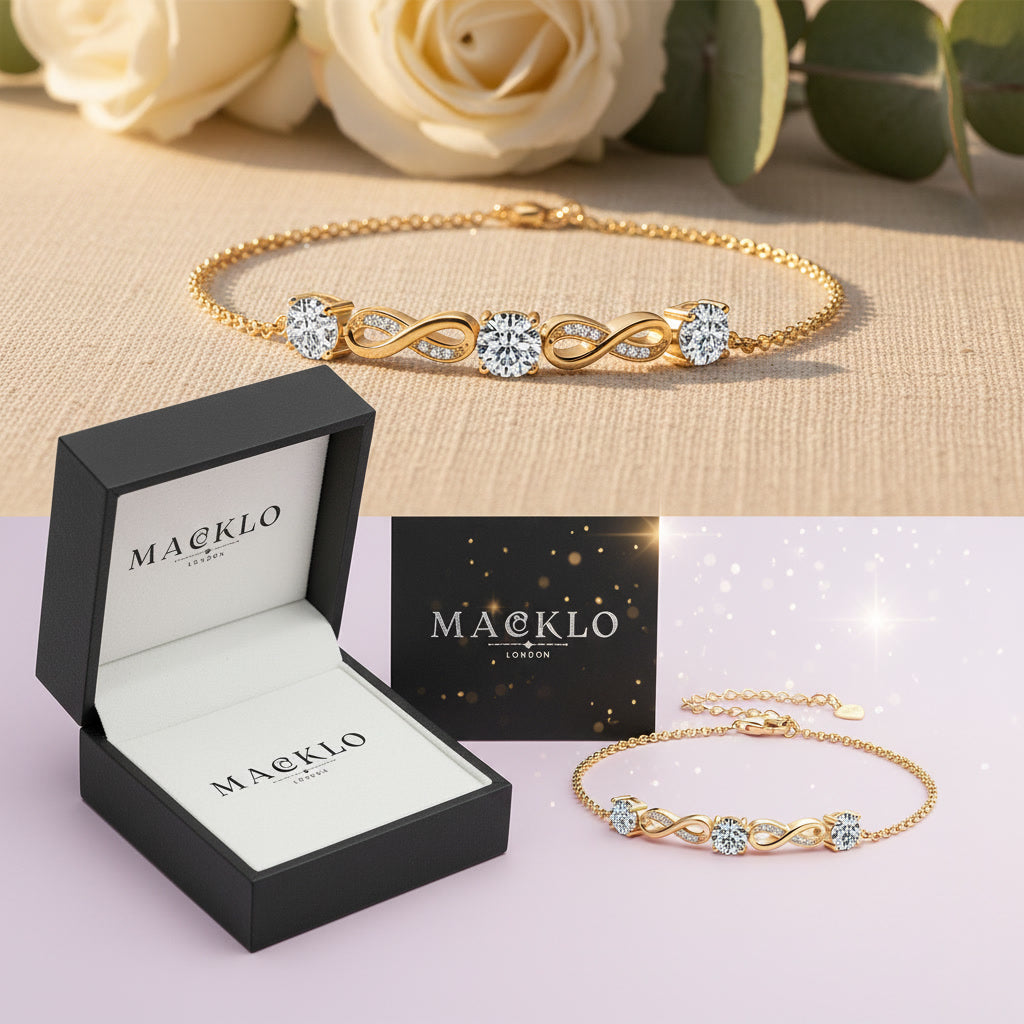 Moissanite Paperclip Bracelet – 5mm D Color VVS1, 925 Sterling Silver – The Mayfair Paperclip | Macklo London