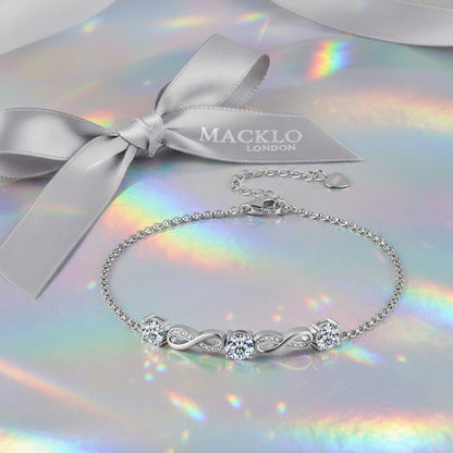 Moissanite Paperclip Bracelet – 5mm D Color VVS1, 925 Sterling Silver – The Mayfair Paperclip | Macklo London
