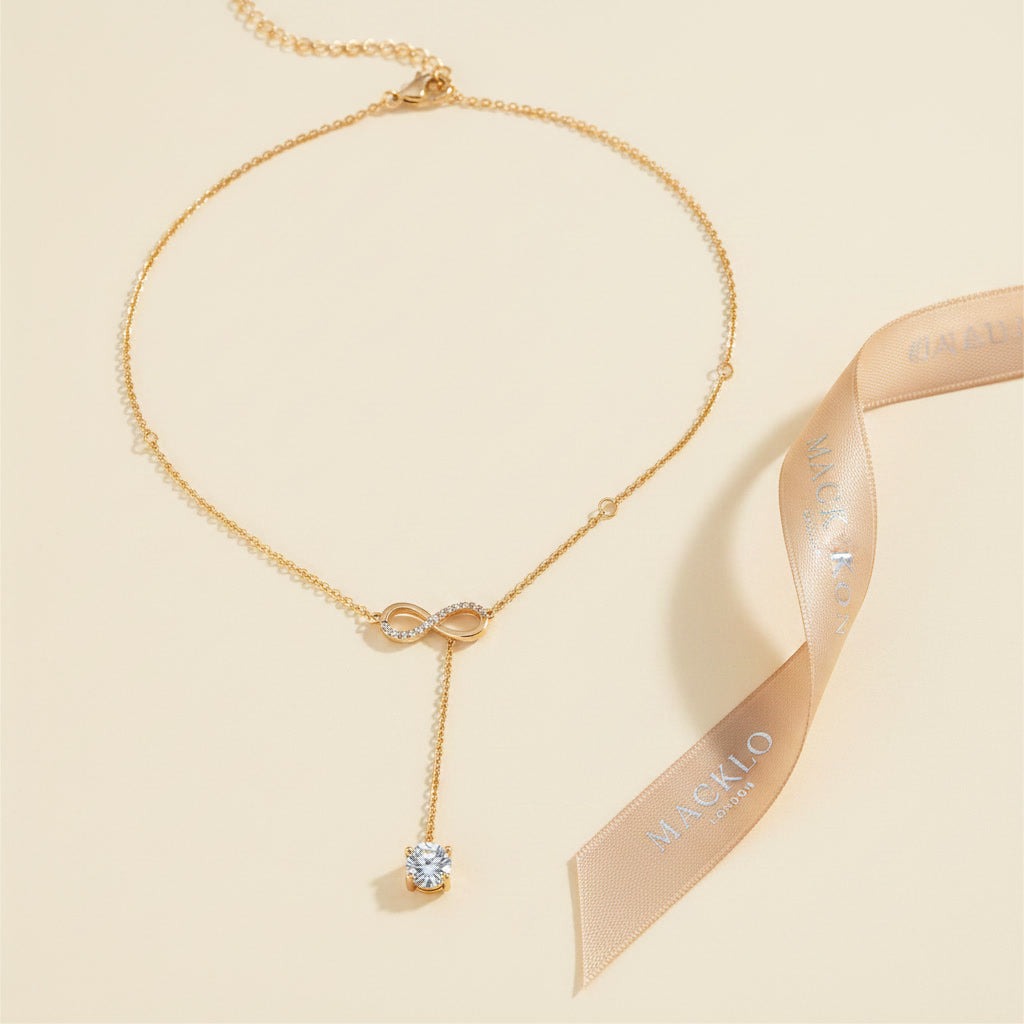 Moissanite Y Lariat Necklace 2ct – 925 Sterling Silver – The Mayfair Lariat | Macklo London