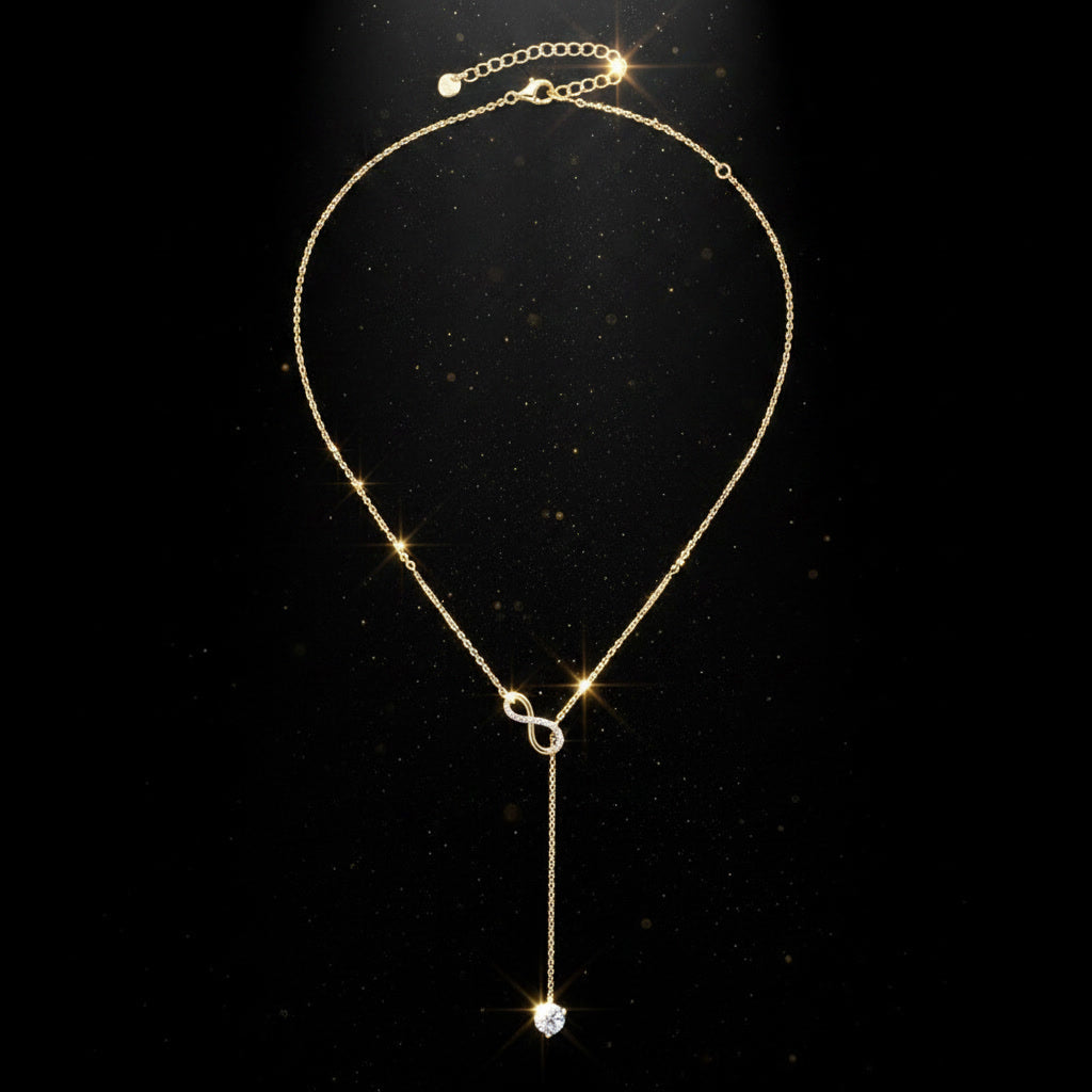 Moissanite Y Lariat Necklace 2ct – 925 Sterling Silver – The Mayfair Lariat | Macklo London