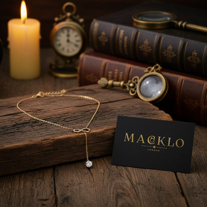 Moissanite Y Lariat Necklace 2ct – 925 Sterling Silver – The Mayfair Lariat | Macklo London