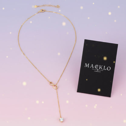 Moissanite Y Lariat Necklace 2ct – 925 Sterling Silver – The Mayfair Lariat | Macklo London