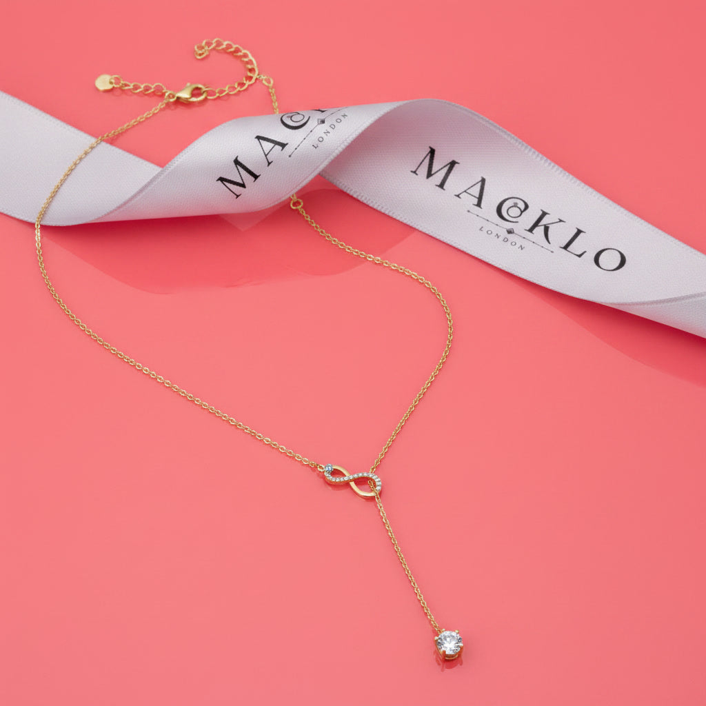 Moissanite Y Lariat Necklace 2ct – 925 Sterling Silver – The Mayfair Lariat | Macklo London
