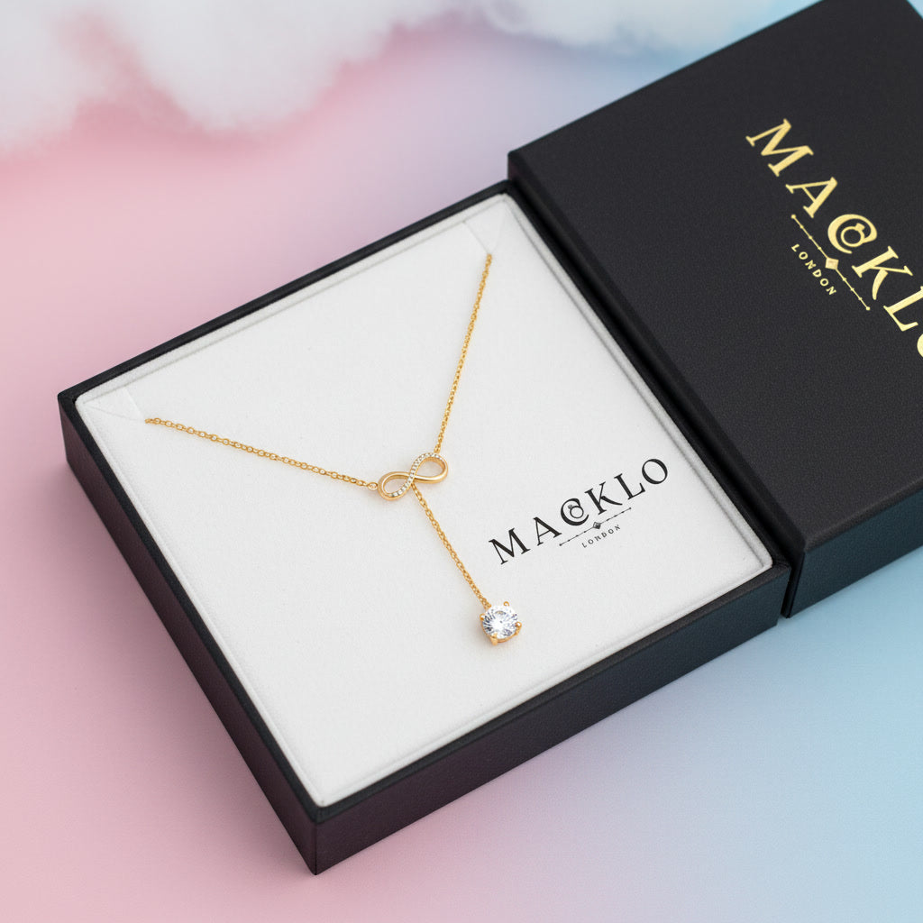 Moissanite Y Lariat Necklace 2ct – 925 Sterling Silver – The Mayfair Lariat | Macklo London