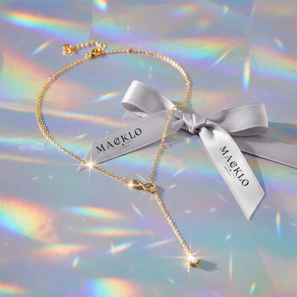 Moissanite Y Lariat Necklace 2ct – 925 Sterling Silver – The Mayfair Lariat | Macklo London