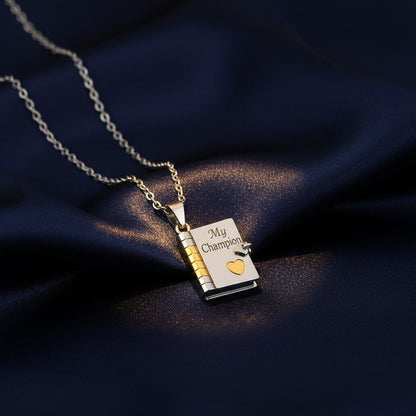 My Champion Book Necklace – A Meaningful Gift for Your Son
