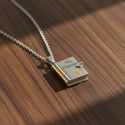 My Champion Book Necklace – A Meaningful Gift for Your Son