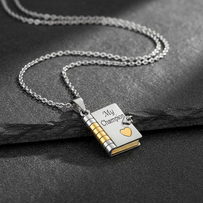 My Champion Book Necklace – A Meaningful Gift for Your Son