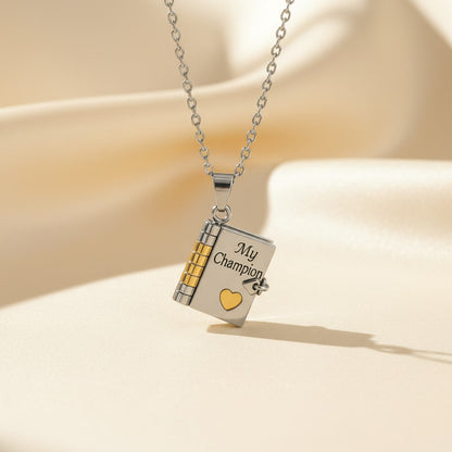 My Champion Book Necklace – A Meaningful Gift for Your Son