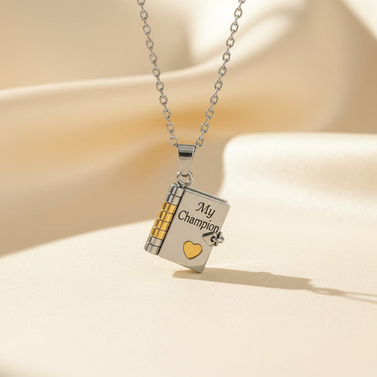 My Champion Book Necklace – A Meaningful Gift for Your Son