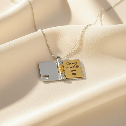 My Champion Book Necklace – A Meaningful Gift for Your Son