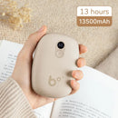 Rechargeable 3S Instant Heat Hand Warmer, Portable Electric Heater with USB Power Bank and LED Digital Screen