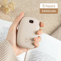 Rechargeable 3S Instant Heat Hand Warmer, Portable Electric Heater with USB Power Bank and LED Digital Screen