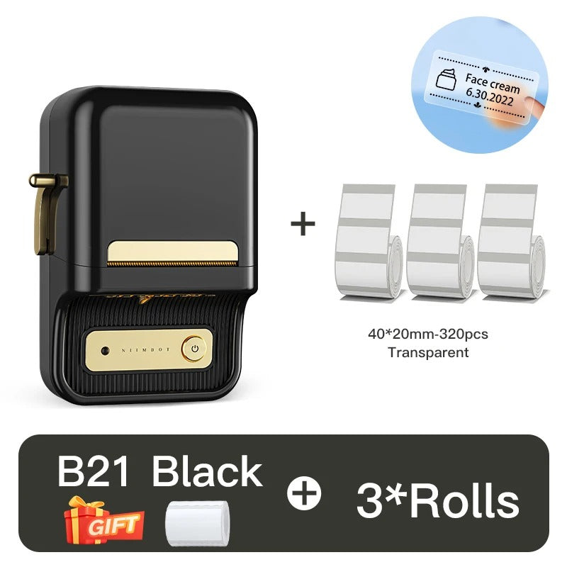 Wireless Thermal Label Printer: Portable Bluetooth Label Maker for Home , Office and small Business