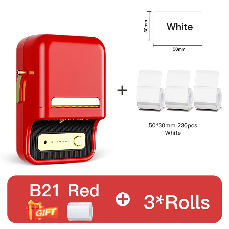 Wireless Thermal Label Printer: Portable Bluetooth Label Maker for Home , Office and small Business