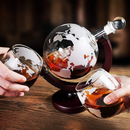 Globe Decanter Set & Globe Etched Glasses