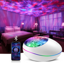 Ocean Wave Projector Night Light Lamp with Bluetooth Music Player