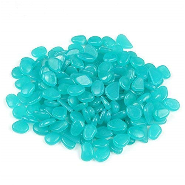 Glow in The Dark Garden Pebbles Luminous Outdoor Stones