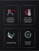 Electric Hot Water Tap with LED Digital Display