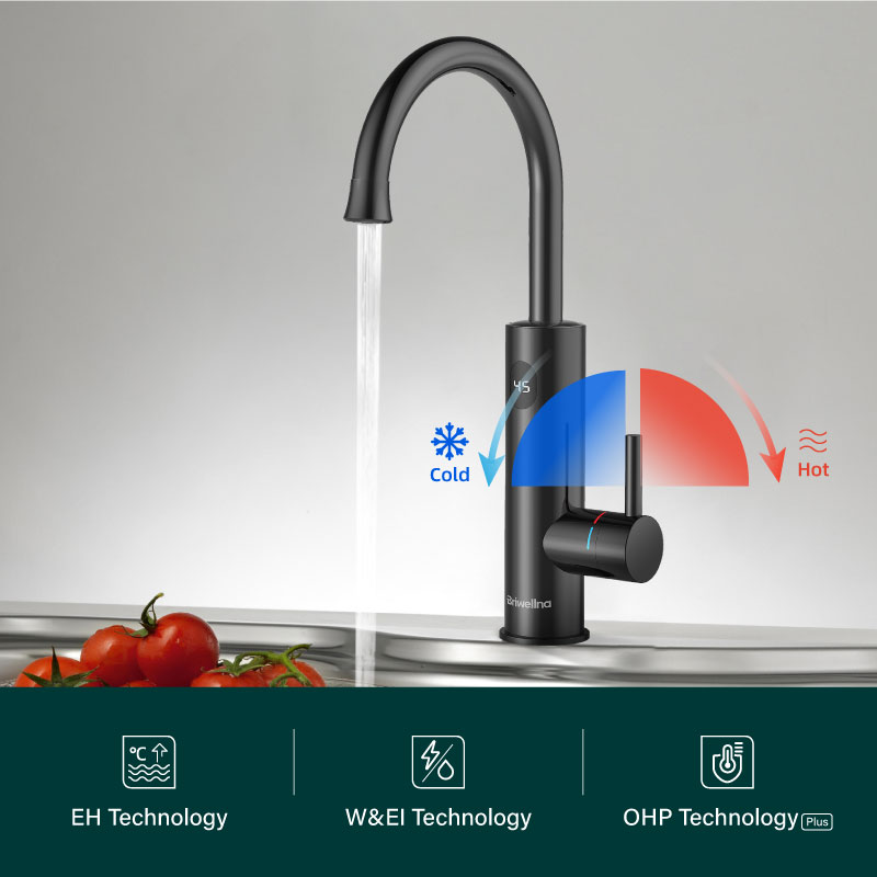 Instant Hot Water Tap ,Quooker Tap 3200W 2 in 1 Kitchen Faucet Instant Boiling Water , Digital Temperature Display